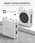 ORICO MiniPro Stand with 1TB NVMe SSD, 4-in-1 USB-C Hub for Mac mini, 10Gbps High-Speed Data Transfer, Tool-Free Design, Soft Silicone Protection, External Storage Solution (MS10-1T)