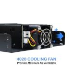 Kingwin 5.25" Bay Backplane Mobile Rack Enclosure for 2 x 2.5 U.2/U.3 NVMe SSDs, OCulink Connectivity, Hot-Swap Tray, Tool-Free Installation, Durable Metal Build, High-Speed Storage Solution