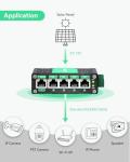 LINOVISION 5-Port Gigabit Solar POE Switch