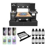 A3 UV Printer Machine with Computer,XP600 Flatbed Printer with Bottle Holder for Glass Cups Phone Case Wood Acrylic Golf Balls