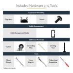 StarTech.com 4-Post 12U Mobile Open Frame Server Rack, 19in Network Rack with Wheels, Rolling Rack for Computer/AV/Data/IT Equipment - Casters, Leveling Feet or Floor Mounting (4POSTRACK12U)