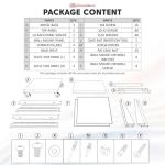 AxcessAbles 12U Open Frame Network & AV Rack with Caster Wheels, Two 2U Shelves, 10-32 & Cage Nut Compatible Rails, Cage Nuts, Screws, Cage Nut Tool & Wall Mount Kit | 19-Inch Rack
