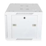 NavePoint 6U Network Cabinet with Glass Door – 6U Wall Mount Server Cabinet White 19” Rack for IT Equipment, AV Devices, Networking Equipment –17” Deep Server Rack Enclosure