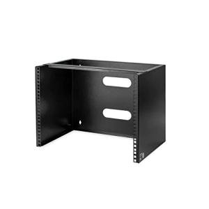 StarTech.com 8U Wall Mount Patch Panel Bracket - 13.75 inch Deep - 19" Patch Panel Rack for Shallow Network Equipment- 80lbs Capacity, TAA (WALLMOUNT8)