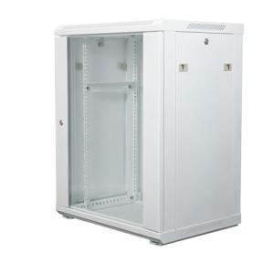 NavePoint 12U Network Cabinet with Glass Door – 12U Wall Mount Server Cabinet White 19” Rack for IT Equipment, AV Devices, Networking Equipment –17” Deep Server Rack Enclosure