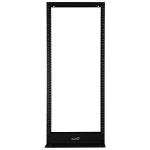 NavePoint 25U 2 Post Open Frame Server Rack for 19 Inch Equipment, AV, Networking, Data & IT Devices, 2-Post Rack 25U 661lbs Weight Capacity, Black
