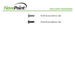 NavePoint 25U 2 Post Open Frame Server Rack for 19 Inch Equipment, AV, Networking, Data & IT Devices, 2-Post Rack 25U 661lbs Weight Capacity, Black