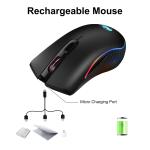 Wireless Gaming Mouse with 7-Color LED Lights