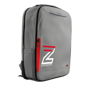 Zion Cases Slab Case Backpack with Slab Case 2GO Graded Card Case; Fits PSA, BGS, HGA, SGC, and CSG Graded Card Slabs; Ideal Travel Storage Solution; (Gray)