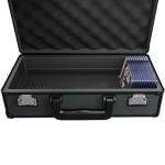 Zion Cases Slab Case Backpack with Slab Case 2GO Graded Card Case; Fits PSA, BGS, HGA, SGC, and CSG Graded Card Slabs; Ideal Travel Storage Solution; (Gray)