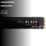 WD Black SN770 Gen4 NVMe SSD