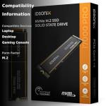 iDsonix M.2 SSD 4TB, PCIe Gen4X4, NVMe SSD M.2 2280, Speeds Up to 7000 MB/s, Internal Gaming Solid State Drive with 3D NAND Flash & Heatsink for PS5, PC, Laptop and Desktop