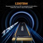 iDsonix M.2 SSD 4TB, PCIe Gen4X4, NVMe SSD M.2 2280, Speeds Up to 7000 MB/s, Internal Gaming Solid State Drive with 3D NAND Flash & Heatsink for PS5, PC, Laptop and Desktop