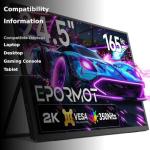 EPORMOT 24.5" 2K Portable Gaming Monitor