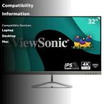 ViewSonic VX3276 32-Inch 4K Ultra HD Monitor