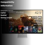 LG 43" 4K UHD Smart Display Monitor