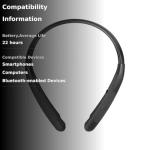 LG TONE Wireless Stereo Headset with Retractable Earbuds
