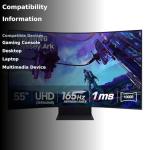 Samsung Odyssey Ark 55" 4K Curved Gaming Monitor