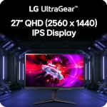 LG Ultragear 27" QHD Gaming Monitor, 240Hz