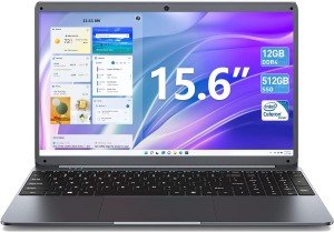 SGIN 15.6" Laptop, 4GB RAM, 512GB SSD