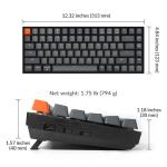 Keychron K2 Compact Gaming Keyboard with Brown Switches