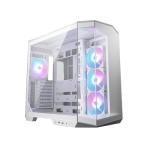 MSI MAG PANO 100R PZ White - Premium Mid-Tower Gaming PC Case - Tempered Glass Side Panel - ARGB 120mm Fans - Liquid Cooling Support up to 360mm Radiator - White Color Case