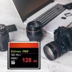 GYWY 128GB UDMA Speed Up to 160MB/s CF Card Camera Card.for Professional Photographer Enthusiast