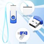 50 Pack USB Flash Drives with Lanyards - 128 MB