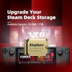 KingSpec 1TB M.2 2230 SSD PCIe 4.0, 5000MB/s Read Copper Heatsink, 3D NAND Flash, Compatible with Steam Deck/ASUS ROG Ally/Surface Pro