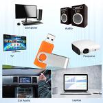 50 Pack USB Flash Drives with Lanyards - 128 MB