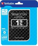 Verbatim 1TB Store 'n’ Go USB 3.0 HDD Portable External Hard Drive — Black