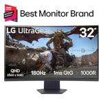 LG 32-Inch Curved Gaming Monitor 180Hz QHD