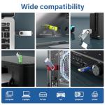 Flash Drives 32GB 20 Pack with Keychains, Wooolken Swivel USB 2.0 Thumb Drives Bulk USB Drive Memory Stick Data Storage Pack (Mixcolors)