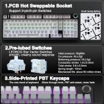 AULA F99 Pro Wireless Mechanical Keyboard with RGB