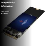 GAMERKING 256GB M.2 2260 SATA III 6Gb/s SSD Internal High Performance Solid State Drive for Desktop Laptop