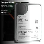 Seagate Exos X20 ST20000NM007D 20TB 7.2K RPM SATA 6Gb/s 3.5in Hard Drive