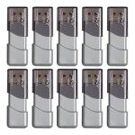 PNY 16GB Attaché 3 USB 2.0 Flash Drive 10-Pack, Black & 32GB Turbo Attaché 3 USB 3.0 Flash Drive, 10-Pack, Silver
