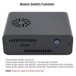 Geekworm NASPi V2.0 2.5 inch SATA HDD/SSD NAS Storage Kit with Safe Shutdown & Auto Power On Function for Raspberry Pi 4 Model B(Not Include Raspberry Pi 4)