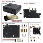 Geekworm NASPi V2.0 2.5 inch SATA HDD/SSD NAS Storage Kit with Safe Shutdown & Auto Power On Function for Raspberry Pi 4 Model B(Not Include Raspberry Pi 4)