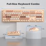 MOFII Wireless Retro Keyboard and Mouse Combo