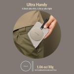 GiGimundo GQ20 Ultra-Slim USB-C Magnetic Portable SSD 512GB - Max 20Gbps High-Speed, Compact Stylish External Drive for Windows, Mac, Android – Round Design, Fast File Transfer