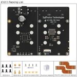 Geekworm X1011 5V PCIe to Quad M.2 Key-M NVMe SSD HAT Peripheral Board for Raspberry Pi 5 2GB/4GB/8GB/16GB