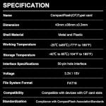 KINGDATA 512MB Compact Flash Card 5-Pack