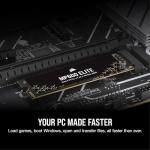 Corsair MP600 Elite 4TB M.2 PCIe Gen4 x4 NVMe SSD – M.2 2280 – Up to 7,000MB/sec Sequential Read – High-Density 3D TLC NAND – for Desktops and Laptops – Black