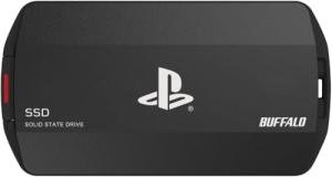 BUFFALO External SSD 1.0TB Officially Licensed Product, Compatible with PS 5 / PS 4 Consoles - USB3.2 Gen2 Type A and C - Portable Anti Shock IP55 Dust and Water Resistant SSD-PHO1.0U3B