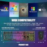 RedThunder K10 Wireless Gaming Keyboard and Mouse Combo