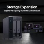 QNAP TR-002-A-US 2 Bay USB Type-C Direct Attached Storage (DAS) with Hardware RAID (Diskless)