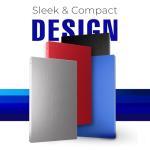 1TB External Hard Drive USB 3.0, Portable 2.5-Inch External HDD Backup Storage for Laptop, PC, Mac, Gaming Console (PS3/PS4) – Red