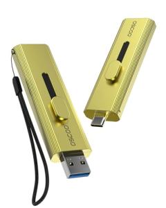 OSCOO 2TB External SSD Hard Drive, Up to 1100MB/s USB 3.2 Gen 2 Dual-Drive Type-C + A, Portable Thumb SSD-Stick, 2-in-1 Flash Drive for iPhone 15/16/17, Android, Mac, Laptop, Gaming