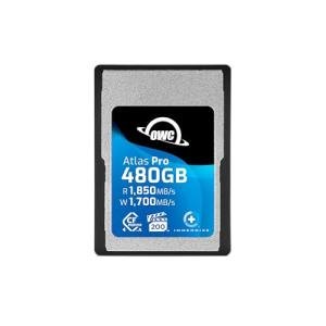 OWC 480GB Atlas Pro High Performance Cfexpress 4.0 Type A Memory Card Professional Grade, up to 1850MB/s Read and 1700MB/s Write Speed